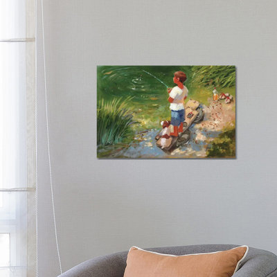 Expecting A Bite by John Haskins - Wrapped Canvas Gallery-Wrapped Canvas Giclée