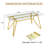 70.9-Inch Rectangular Glass Dining Table