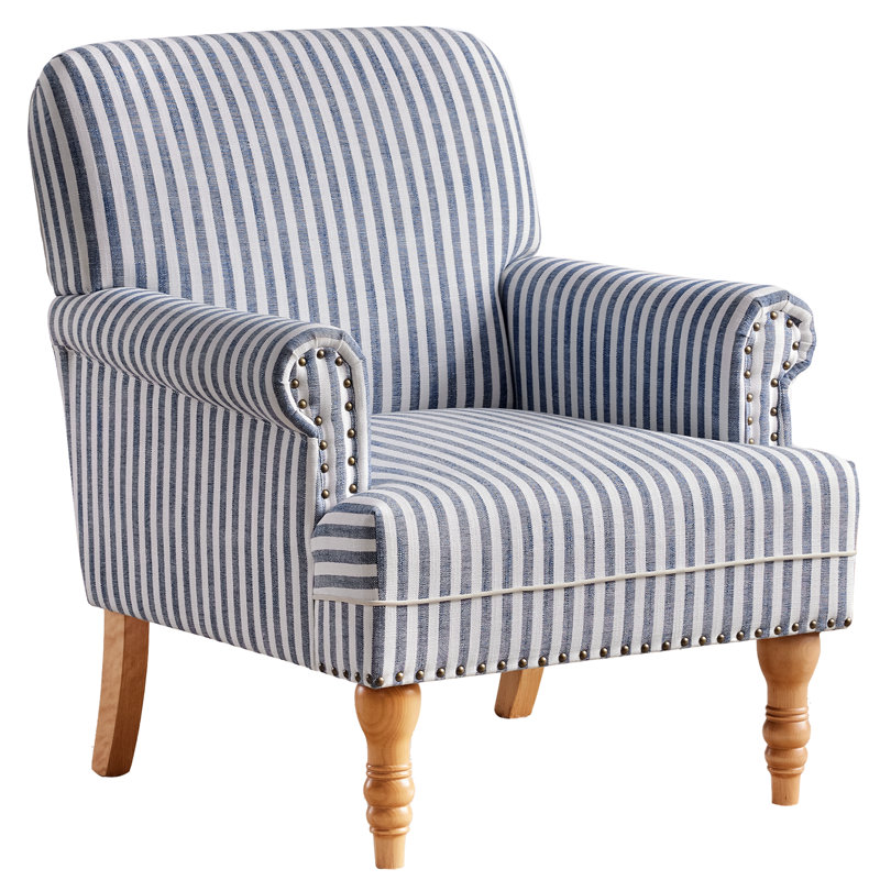 Derrytown Upholstered Armchair, Dark Blue