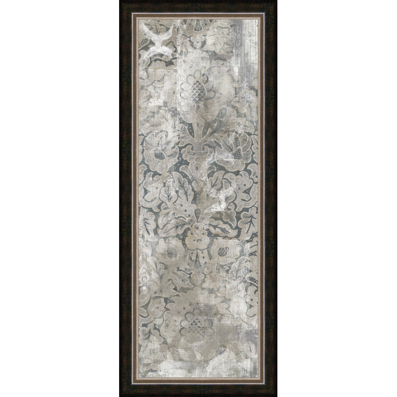 «Nagao Weathered Damask Panel III», impression encadrée
