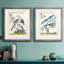 «Pastel Birds V», ensemble de 2 reproductions sur toiles encadrées