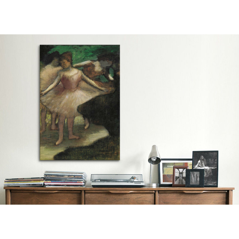 « trois danseuses en rose 1886 » par edgar degas, impression, H 40 po x l 26 po x P 0,75 po, Toile