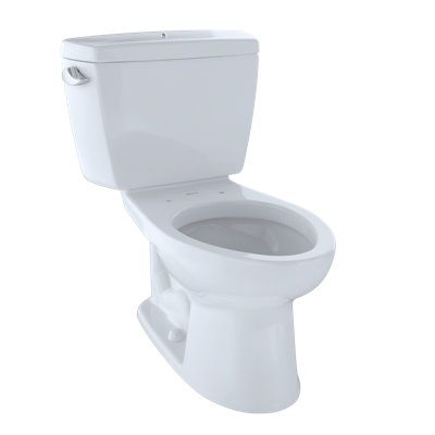 Toilette allongée deux pièces TOTO® Drake® 1,6 GPF conforme à l'ADA avec réservoir isolé et couvercle de réservoir boulonné, os
