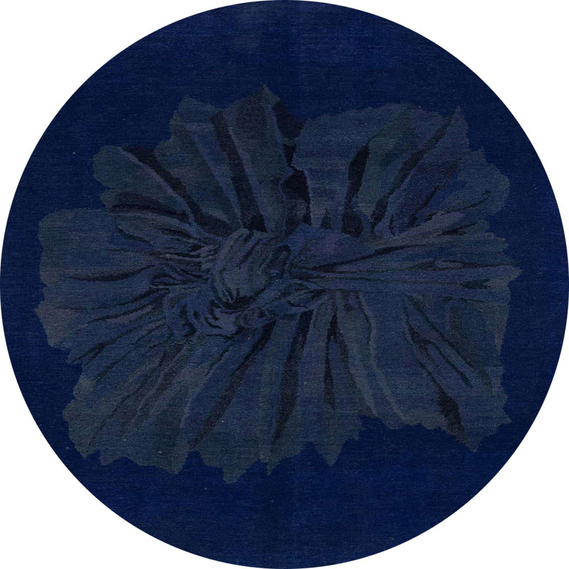 Mikylla Abstract Indoor Rug, Round 7'