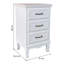 German 41cm W Bedside Table