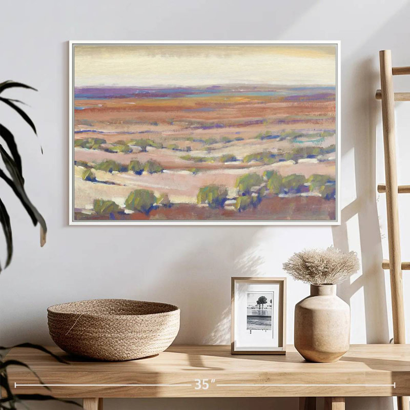 High Desert Pastels I, Cadre flottant blanc, 25 po x 17 po