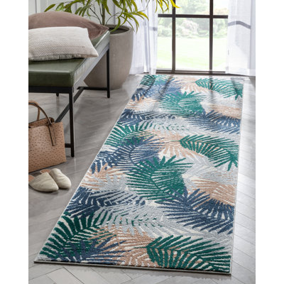 Leona Floral Synthetic Area Rug