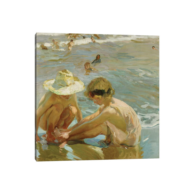 The Wounded Foot, 1909 by Joaquin Sorolla Y Bastida - Wrapped Canvas Painting, 45.72 cm H x 45.72 cm W x 3.175 cm D