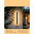 Upgraded 47.2 Inch Modern Outdoor Wall Light, Dimmable LED Linear Exterior Sconce With 3 CCT, IP65 Waterproof, Oval Design For Garage, Porch, And Entryway (2 Pack)