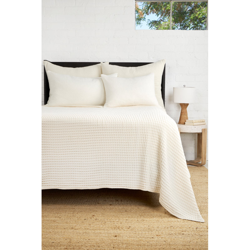 Zuma Waffle Blanket, Cream, Queen