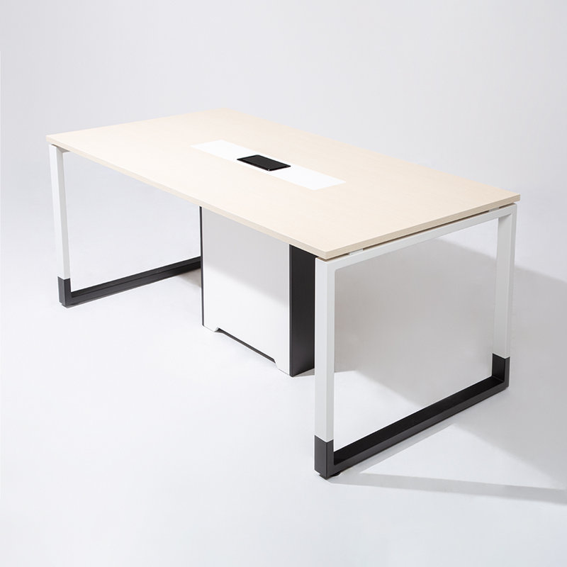 Table de conférence rectangulaire, Chêne clair, H 29,53 po x L 70,87 po x l 35,43 po