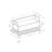 Bench, Entryway, Hallway, Storage, 42" Rectangular,  Laminate,  Metal, Contemporary, Modern-1460510002