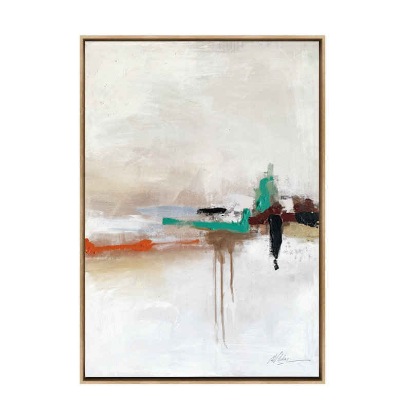Formelle Single Picture Frame Painting on Wood, 70 cm H x 94 cm W, Oak