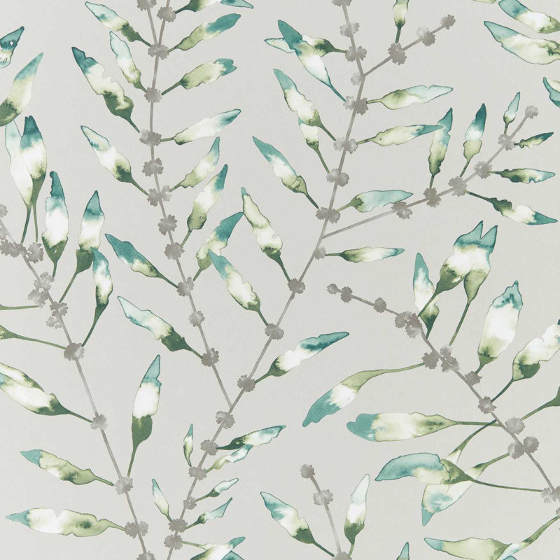 Chaconia 10.05m x 68.6cm Wallpaper Roll, Emerald/Lime