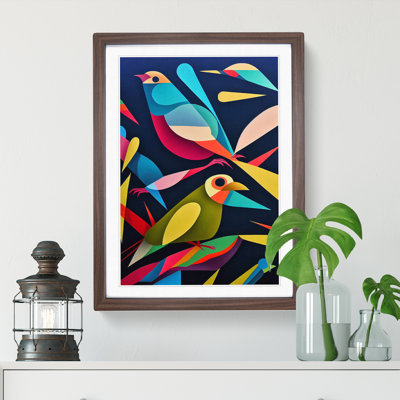 Pair of Birds No.4 Abstract - Wall Art