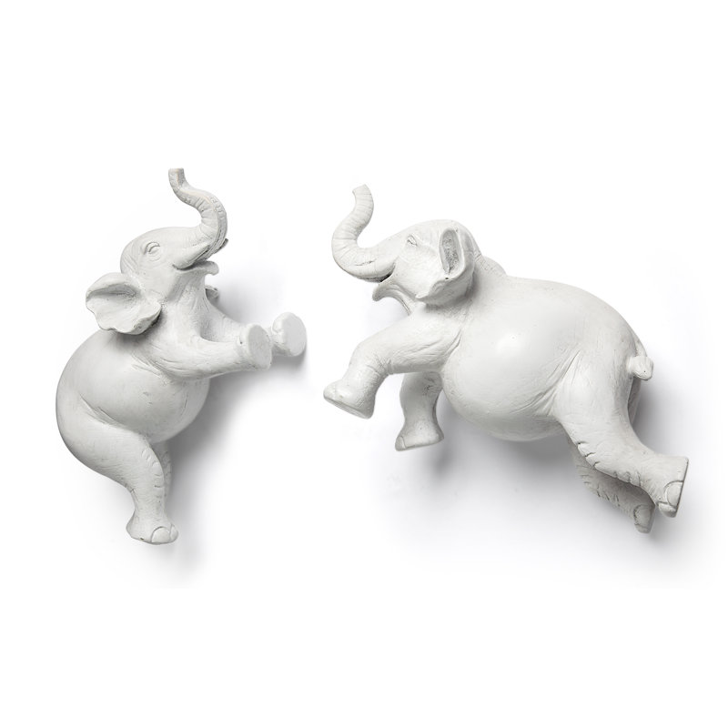 Ensemble de 2 figurines Jeane, Blanc