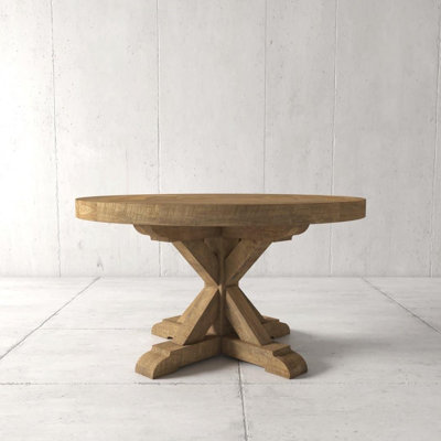 Kosi Teak Round Solid Wood Dining Table