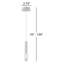 Luminaire suspendu cylindrique à 1 lumière DEL Aliène