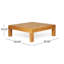 Table basse avec finition en teck pour le salon-2097238064