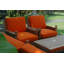 Ensemble de conversation modulaire en teck avec coussins Sunbrella®-134822306