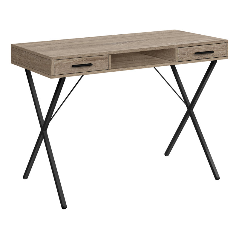 Bureau d'ordinateur, bureau personnel, ordinateur portable, installation à gauche, à droite, tiroirs de rangement, L 42 po, bureau, métal