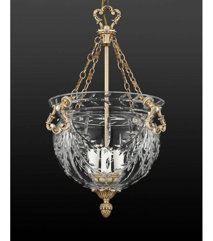 Delp 4 - Light Urn Pendant, Antique Silver