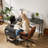 Hussan L-Shaped Metal Base Computer Desk-96847154