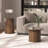 Aurel Buchheit Modern Round Pedestal End And Coffee Table Set-123106817