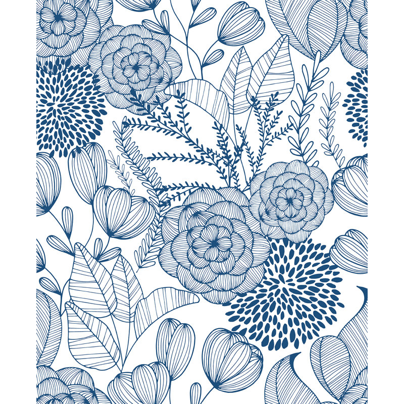 Larocque Floral Roll, Blue