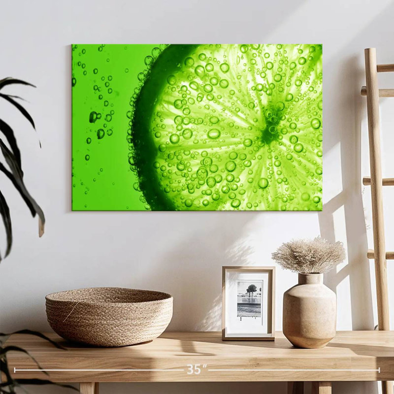 Yarlin Lime Slice, 16" H x 24" W