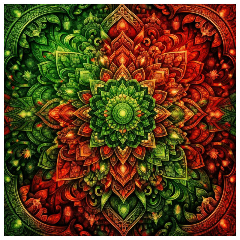 Housses de couette complexes à motif mandala, Lit simple