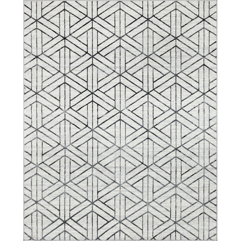Clidy Abstract Indoor Rug, Rectangle 8' x 10'