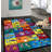 Jeromy Tufted Kids Purple/Blue/Orange Multi-Colored Non-Slip Rubberback Area Rug-260718015