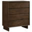 Commode 4 tiroirs brun chaud