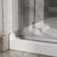 Porte de douche pliante en verre sans cadre 34 po x 72 po avec base en acrylique, verre trempé transparent de 1/4 po, pliable-111950596