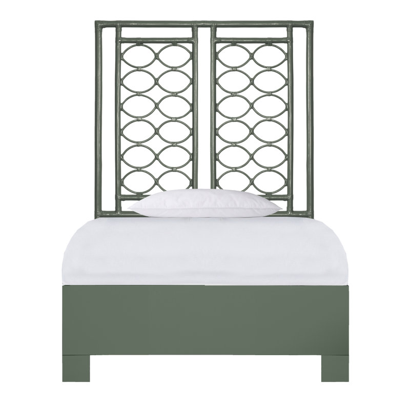Infinity Low Profile Platform Bed, Twin XL, Evergreen