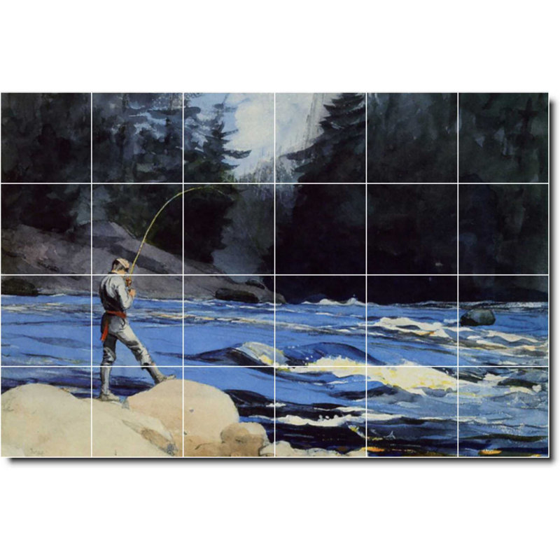 Carreau de céramique décorative 36 po x 24 po 6 po x 6 po, Country 04447