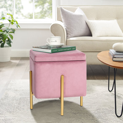 Jubaeth Velvet Ottoman