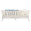 Lit de jour de patio en teck avec coussin Farr