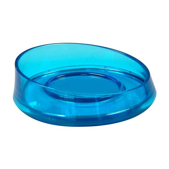 Porte-savon Flou, Turquoise transparent