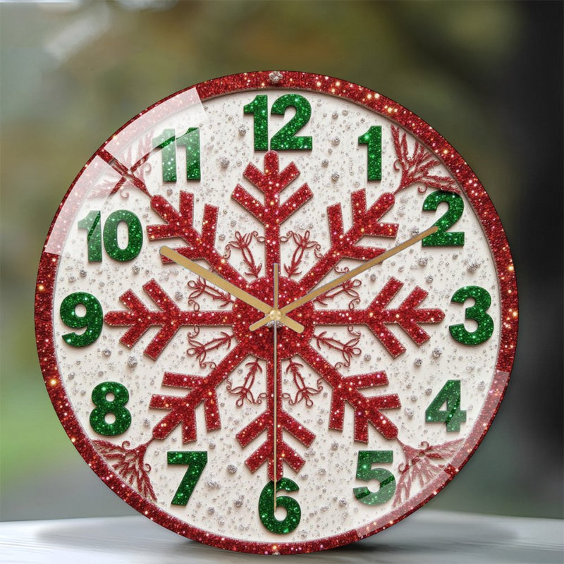 Horloge murale de Noël 12 po