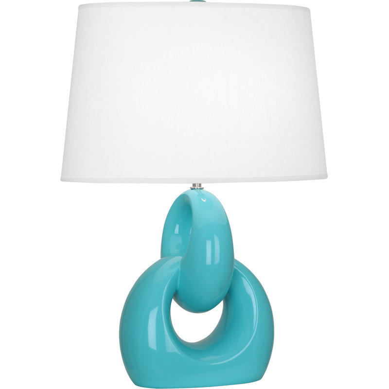 Fusion Ceramic Table Lamp, Egg Blue