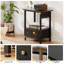End Table with Built-In Outlets-528436643