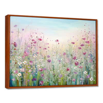 Wild Flowers Meadows - Flower Field Canvas Art