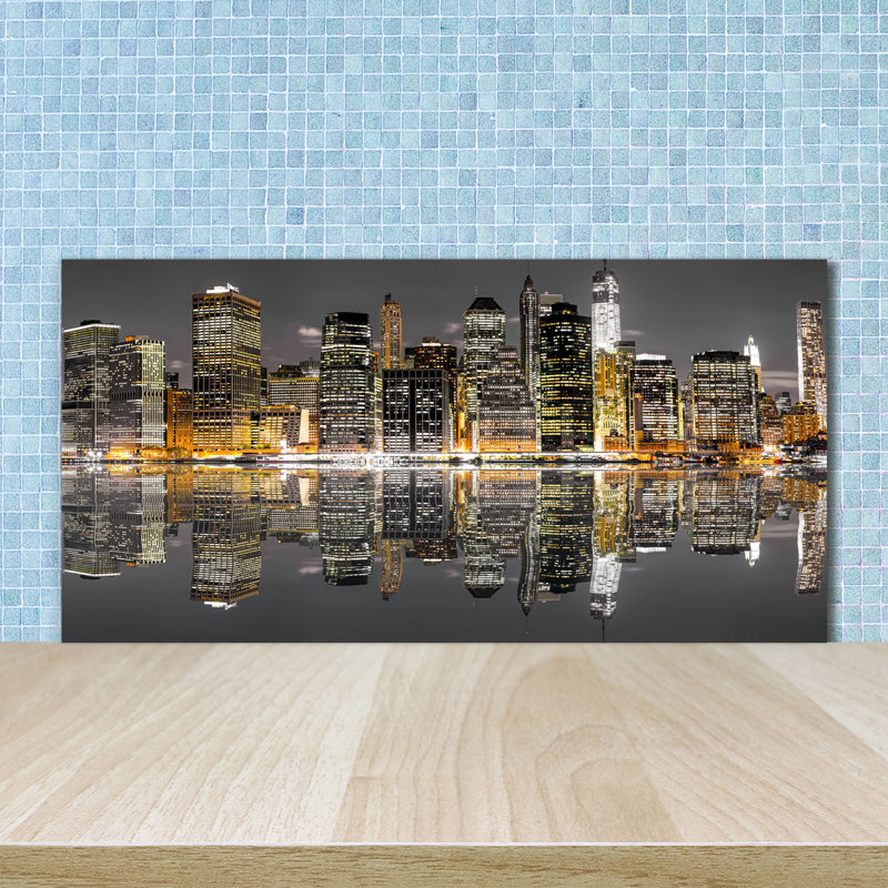 50cm W x 100cm L Glass Peel and Stick Panel