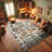Ambesonne Bohemian High Density Long Fiber Poly Threads Decorative Area Rug Carpet-97178235