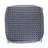 18" Blue 100% Cotton Ottoman