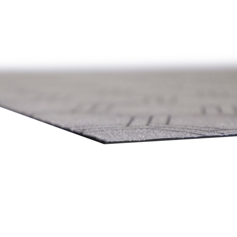 Un-Rug Honeycomb Low Profile Kitchen Mat, Rectangle 1'11" x 2'11", Gray