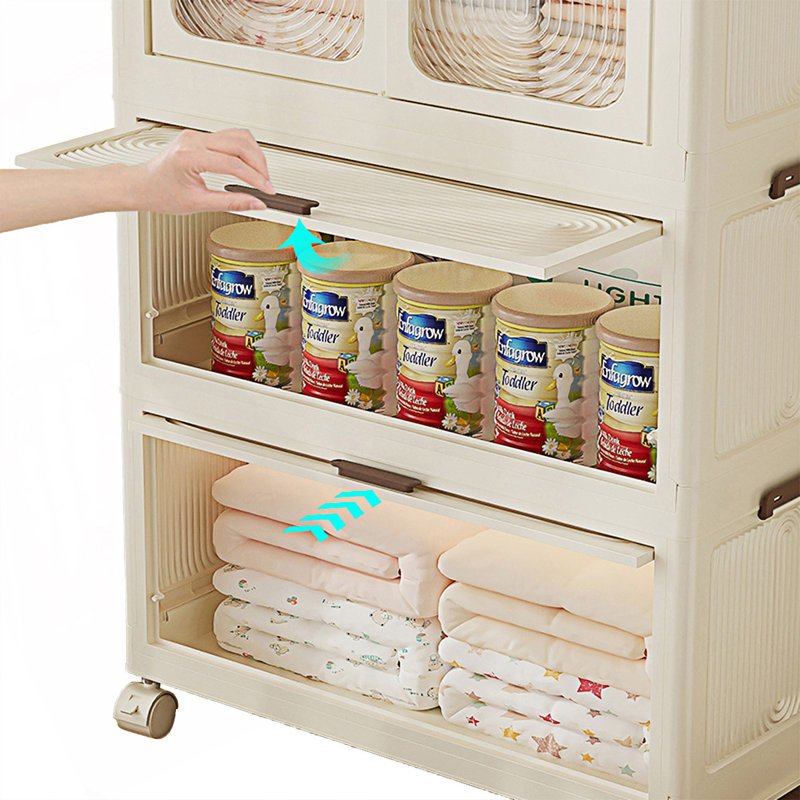 Armoire décorative, organisateur de rangement pour garde-robe portable, commode