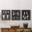 Green County I - Ensemble de 3 peintures sur toile encadrées-747786739-747786745